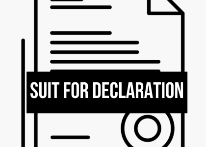 Suit For Declaration