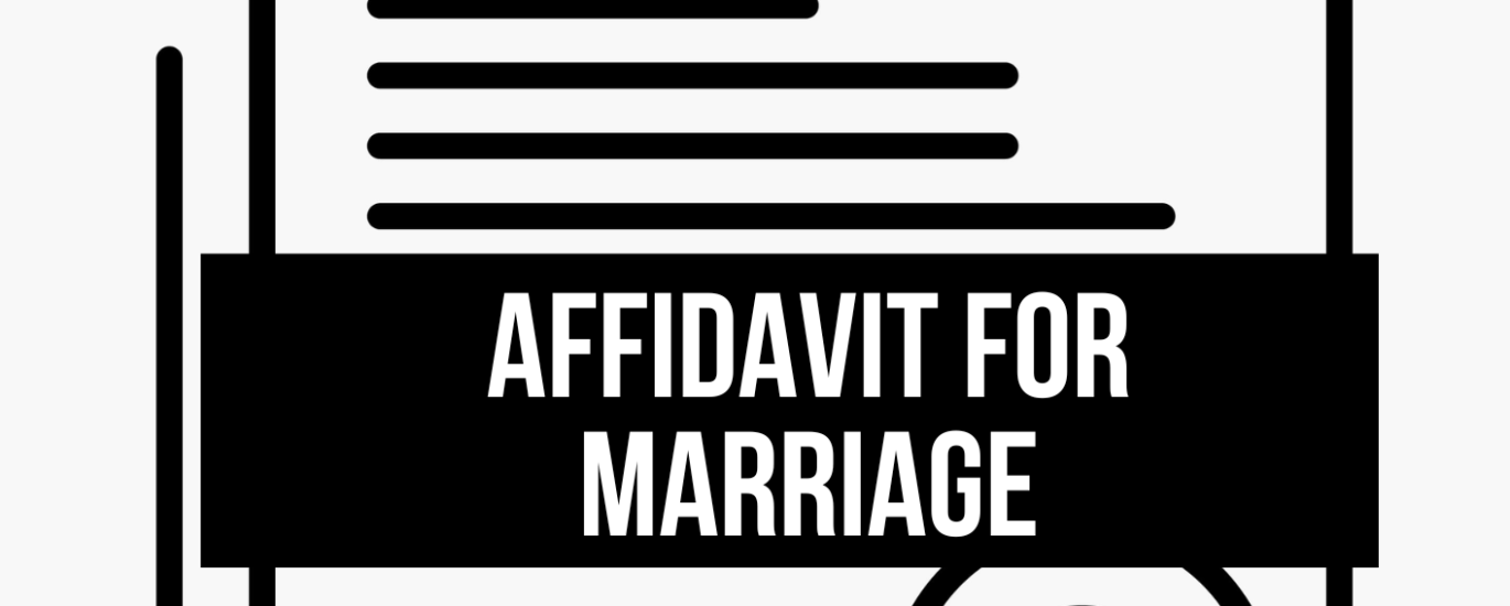 Affidavit for Marriage