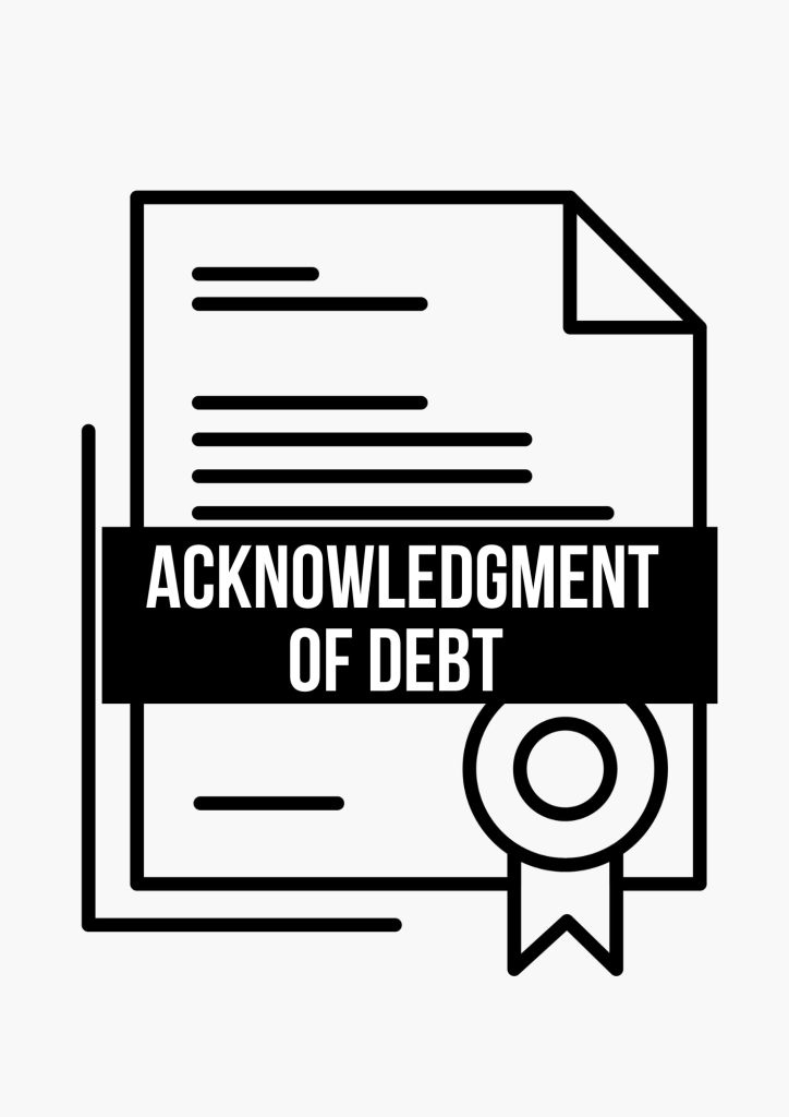 Acknowledgment Of Debt Format Download