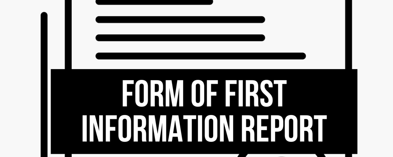 Form of First Information Report Format